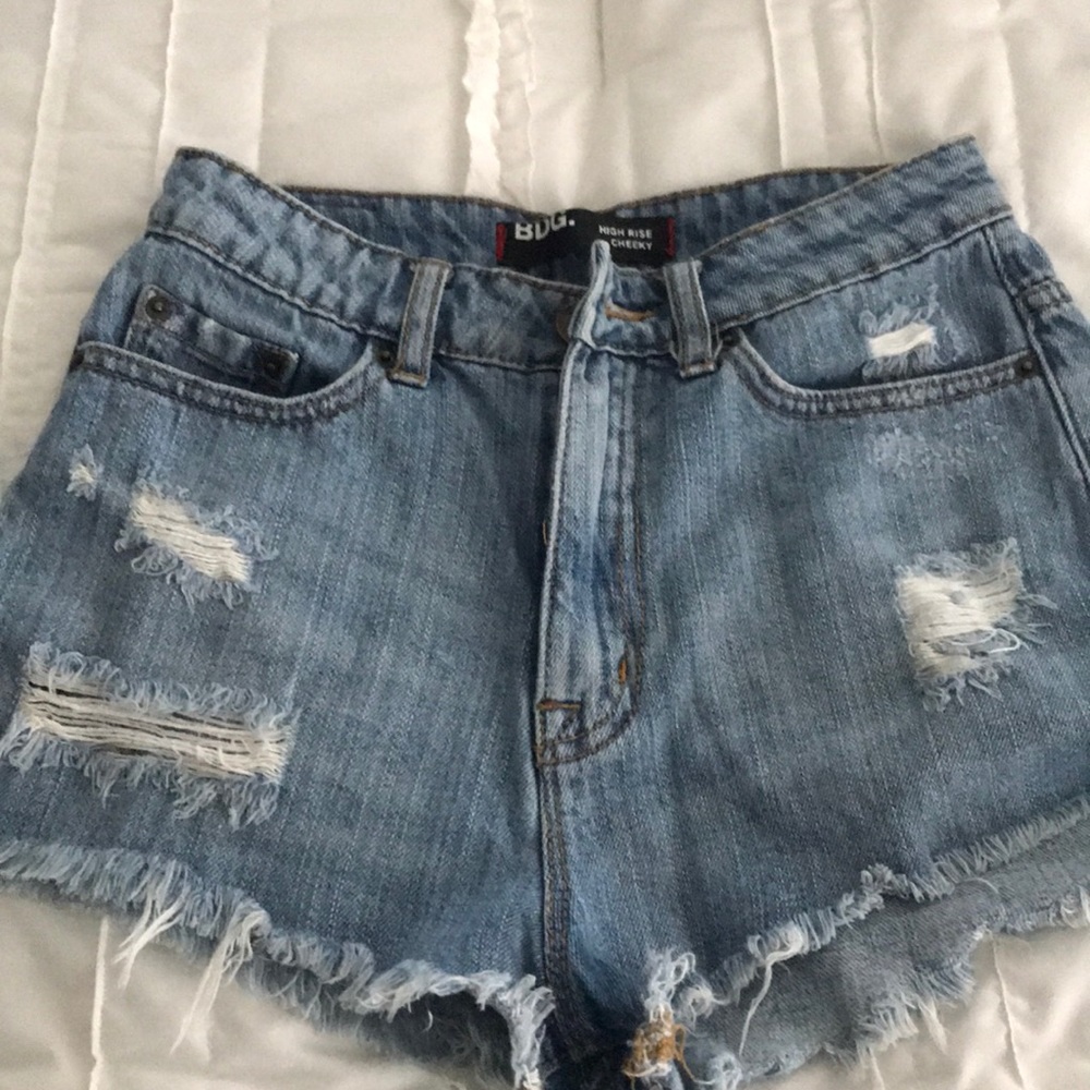 BDG. High rise cheeky jean shorts